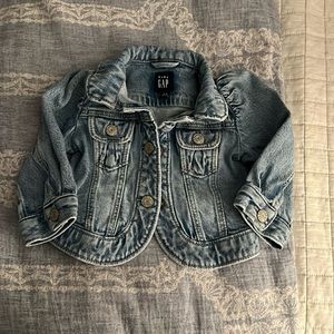 Distressed denim baby jacket GAP 6-12 months